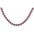 14k Gold Pink Tourmaline and Tanzanite Necklace