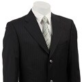 Collezione Italia Men's Navy Pinstripe Wool 2-button Suit