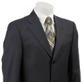 Collezione Italia Men's Navy Tonal Stripe Wool 2-button Suit