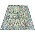 Persian Kashan Light Green Rug (9'6 x 12'7)