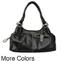 Nine West Pipi Medium Pebbled PVC Satchel