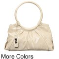 Nine West 'Undercover' Medium Crackled PVC Satchel