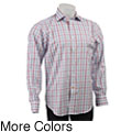 FINAL SALE Thomas Dean Men's Windowpane Woven Shirt
