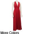Necessary Objects Plus Size Junior's Criss-cross Maxi Dress