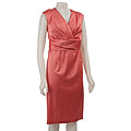 Donna Ricco Women's Plus Size Stretch Satin Dress