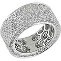 18k Gold 4ct TDW Diamond Eternity Band (G-H,VVS) (Size 7)