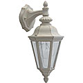 Rubbed White Outdoor Wall Fixture