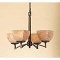 Plated Steel 4-light Mini Chandelier 