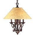 Tannery Bronze 4-light Chandelier