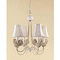 Cream Roosters 4-light Mini Chandelier