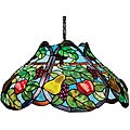 Bronze Tiffany-style Fruit Motif 2-light Pendant