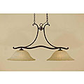 Antique Bronze 2-light Island Chandelier