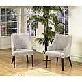 Riviera Silver Velvet Armchairs (Set of 2)
