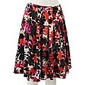 Claudia Richard Women's Pleated Floral Skirt