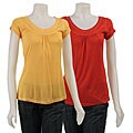 Voile Women's Scoop-neck Short-sleeve Shirt