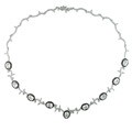 14k Gold 5ct TDW Diamond and Crystal Necklace (H-I-J, I1-I2)