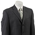 Calvin Klein Men's Blue Check Wool 3-button Blazer