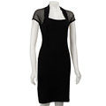 Onyx Nites Women's Pintuck Illusion Top Dress