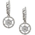 18k White Gold 1 1/8ct TDW Diamond Dangle Earrings (H, SI2)