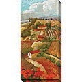 Cecile Broz 'Red Tuscan II' Oversized Canvas Art
