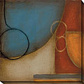 DeRosier 'Blue & Orange I' Giclee Canvas Art