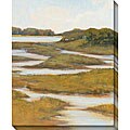 Kim Coulter 'Silver Stream II' Oversized Canvas Art