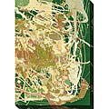 Leslie Saris 'A Way Through II' Oversized Canvas Art