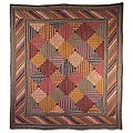 'Harvest Log Cabin' Throw