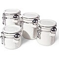 Airtight Ceramic Canister Set with Spoons