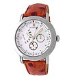 Le Chateau Men's Stainless Steel Leather Watch