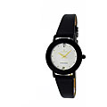 Le Chateau Women's Domed Crystal Genuine Diamond Watch