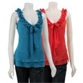 FINAL SALE Lloyd Williams Women's Ruched Sleeveless Top