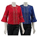 FINAL SALE Live A Little Women's Studded Cropped Jacket