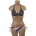Paul Frank Women's Multicolor Reversible Top Bikini
