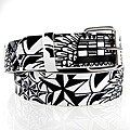Iced Out Gear Men's Nautical Stars Pattern Belt