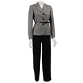 Kasper Women's 2-piece Belted Pant Suit