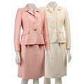 Kasper Women's Petite 2-piece Shimmer-weave Skirt Suit
