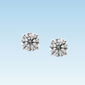 Platinum 1/4ct TDW IGL Certified Diamond Studs (H-I, SI1-SI2)