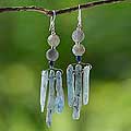 Silver Lapis/ Labradorite 'Sea Princess' Earrings (Thailand)