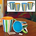 Set of 4 'Good Morning' Ceramic Mugs (Thailand)