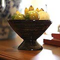 Lacquered Bamboo 'Swirls' Bowl (Thailand)