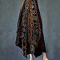 Cotton 'Midnight Vineyard' Wraparound Skirt (Thailand)
