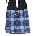 Cotton 'Casual Blue' Shoulder Bag (Thailand)