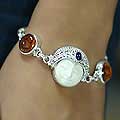 Amber and Amethyst 'Prince' Bracelet (Indonesia)