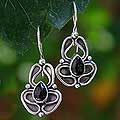 Onyx 'Newborn Butterfly' Dangle Earrings (Indonesia)