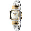Peugeot Women's Two-tone Hinged Bangle Watch