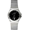 Peugeot Men's Stainless Steel Black Dial Watch