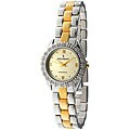Peugeot Women's Two-tone Brass Diamond Bezel Watch