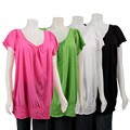RXB Women's Banded Bottom Slub Top