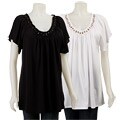 RXB Women's Jeweled Scoop-neck Tunic